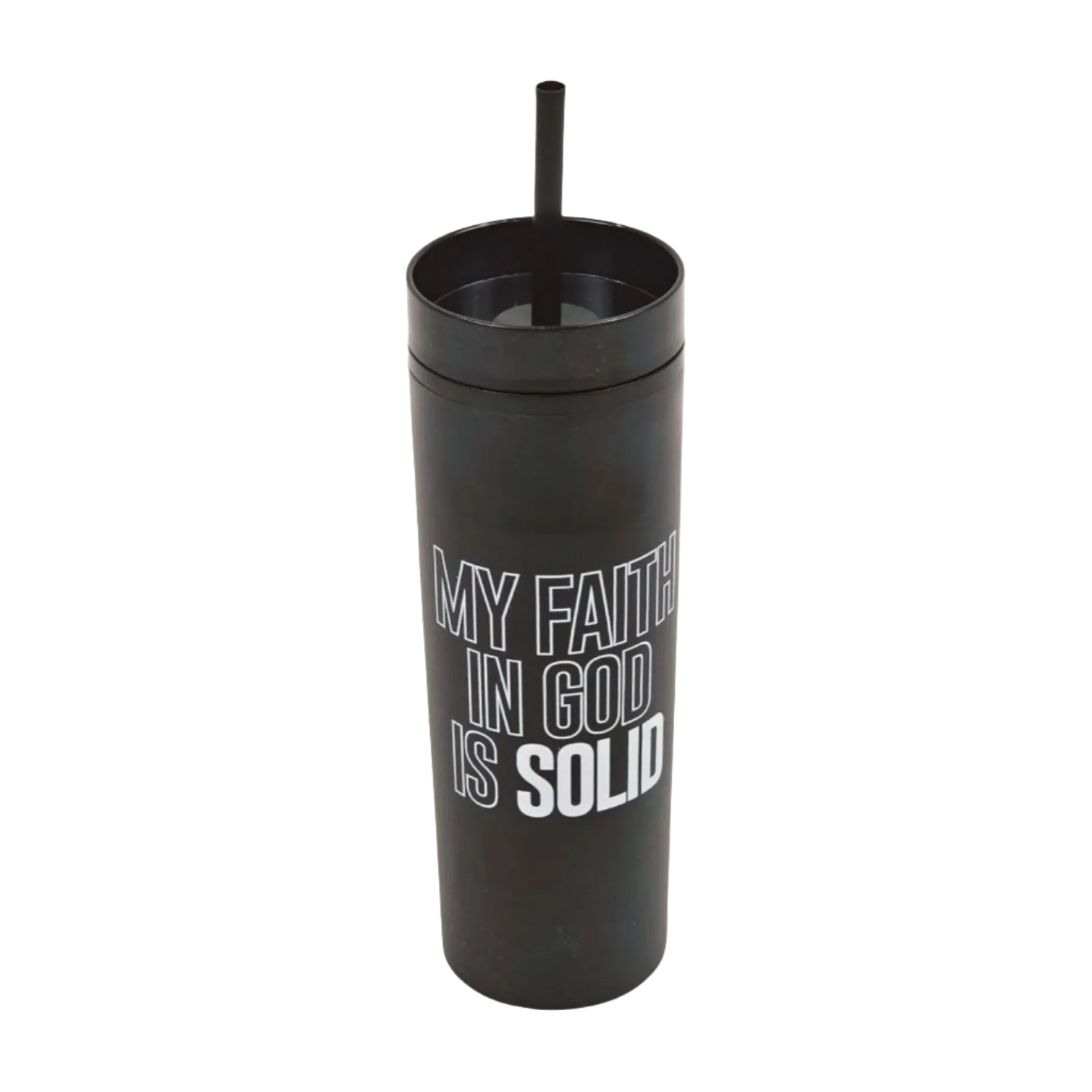 Solid Faith 16oz Tumbler | Black/White