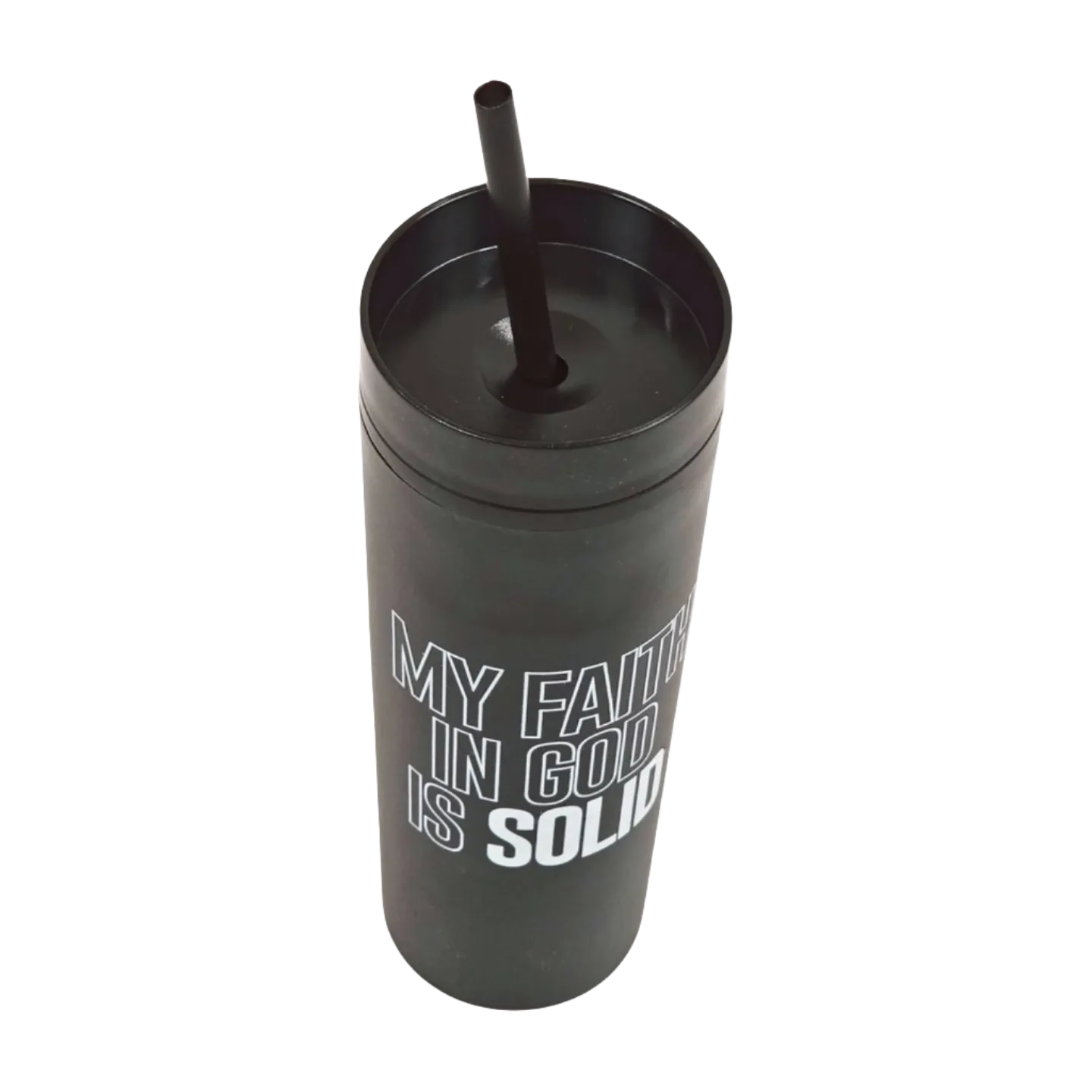 Solid Faith 16oz Tumbler | Black/White