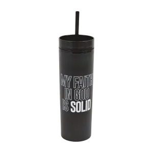 Solid Faith 16oz Tumbler | Black/White