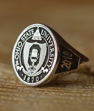 Solid Gold Custom Made Ohio State University College Ring - Any College