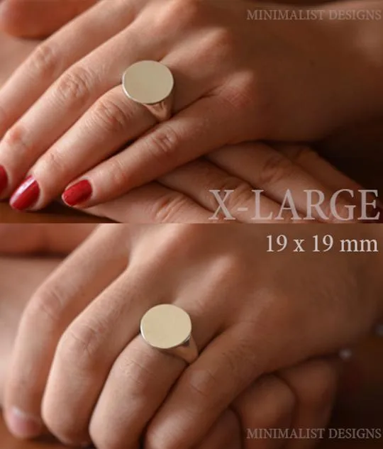 Solid Gold Monogram Signet Ring