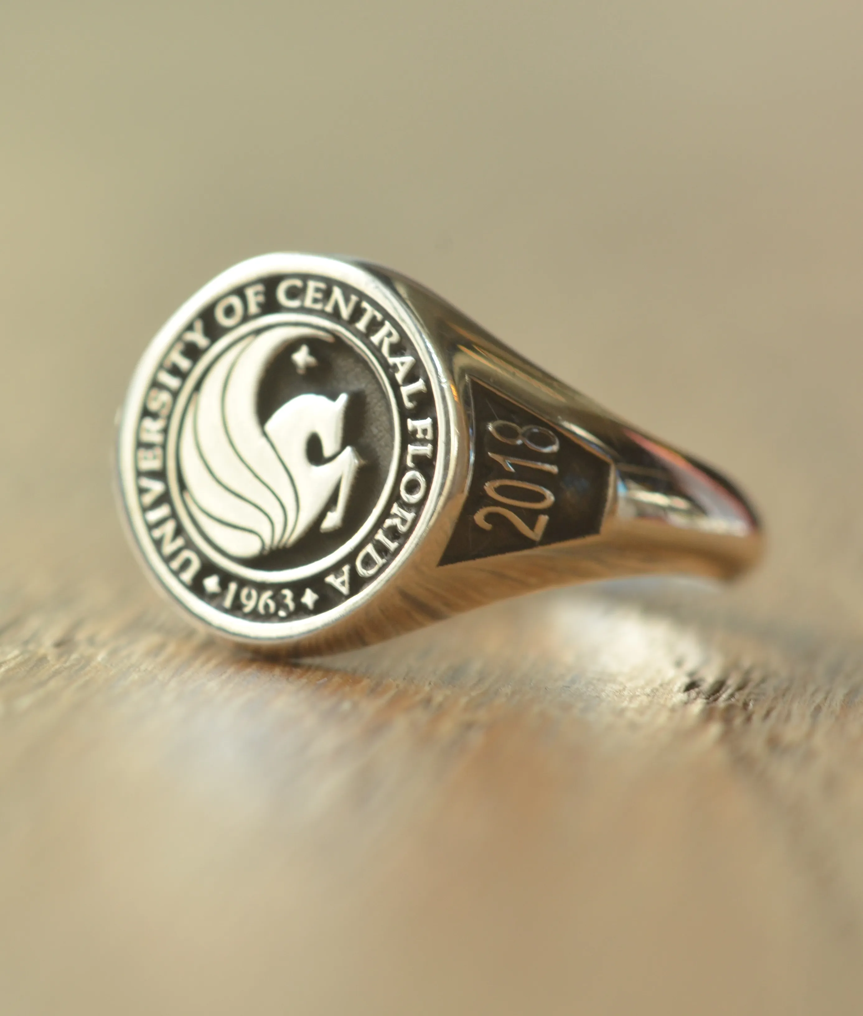 Solid Gold Personalized University of Central Florida Ring