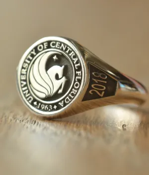 Solid Gold Personalized University of Central Florida Ring