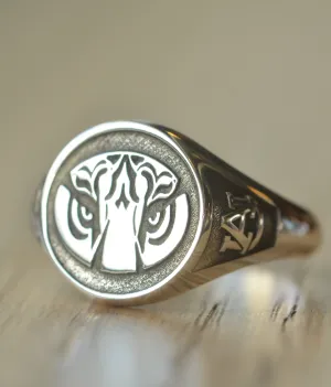 Solid Gold Tiger Eye Ring