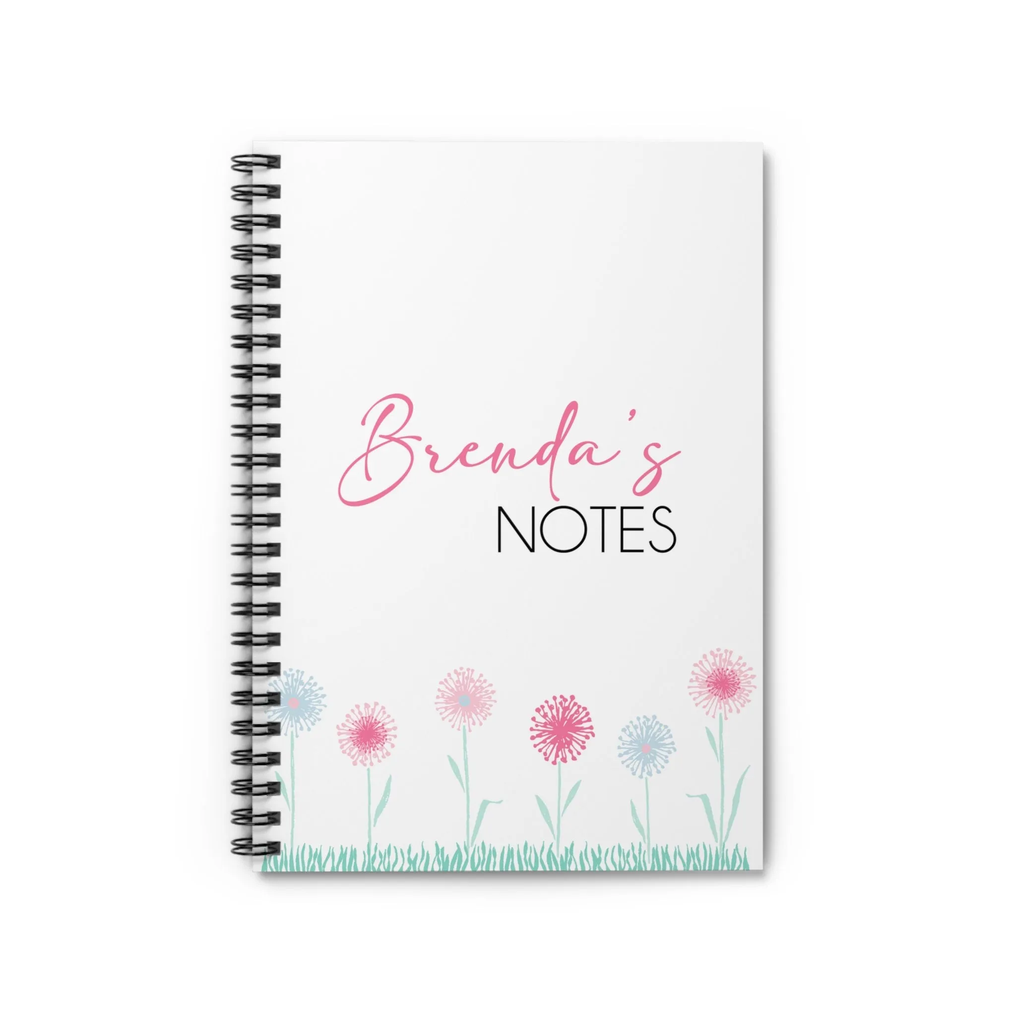 Spiral Notebook - Personalized Custom Name - Organization Ideas Creativity Gift Productivity