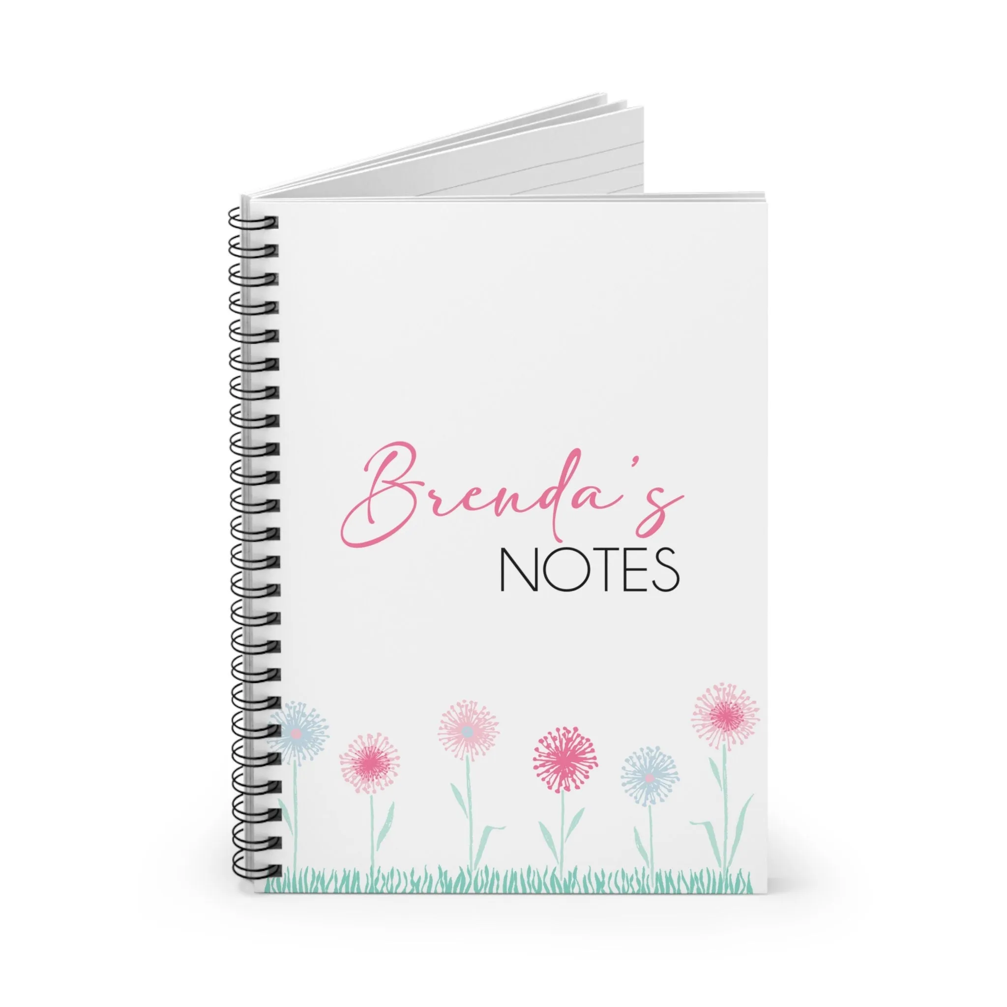 Spiral Notebook - Personalized Custom Name - Organization Ideas Creativity Gift Productivity