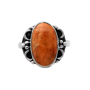Sponge Coral Solid 925 Sterling Silver Ring 8