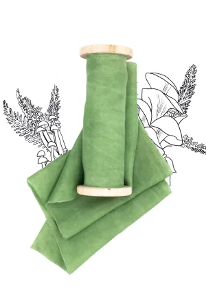 Spring Green Silk Ribbon in Habotai