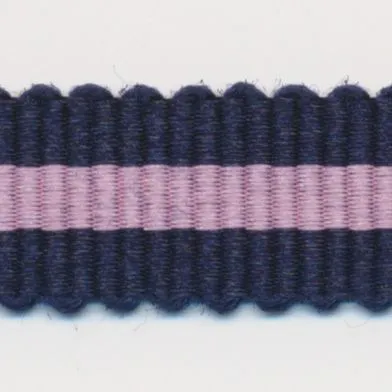 Stripe Grosgrain Ribbon #36 Night Blue & Lilac Sachet