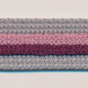 Stripe Pile Tape #13 Ayame & Charcoal & Burgundy