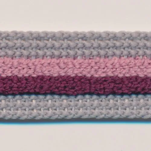 Stripe Pile Tape #13 Ayame & Charcoal & Burgundy