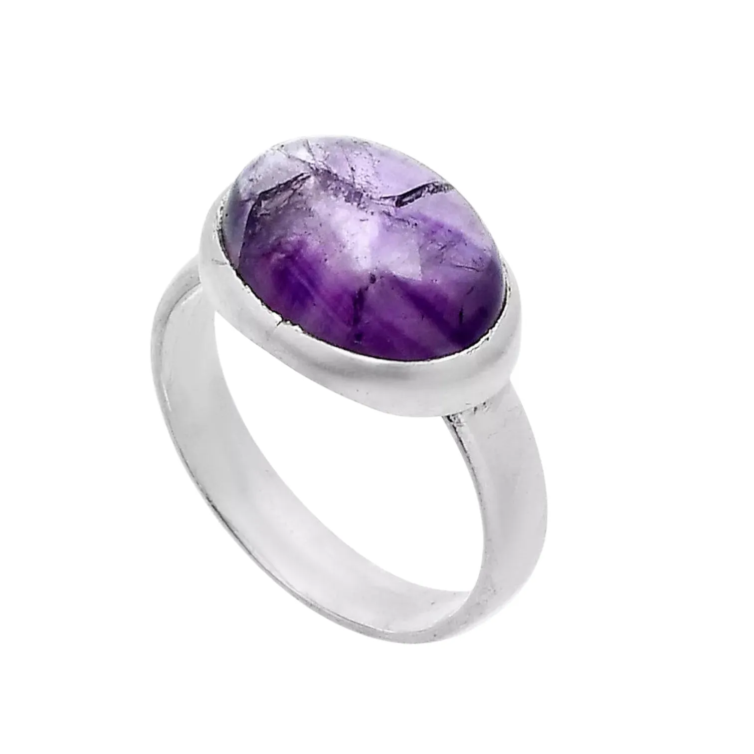 Super 23 Amethyst Auralite 23 Solid 925 Sterling Silver Ring 8
