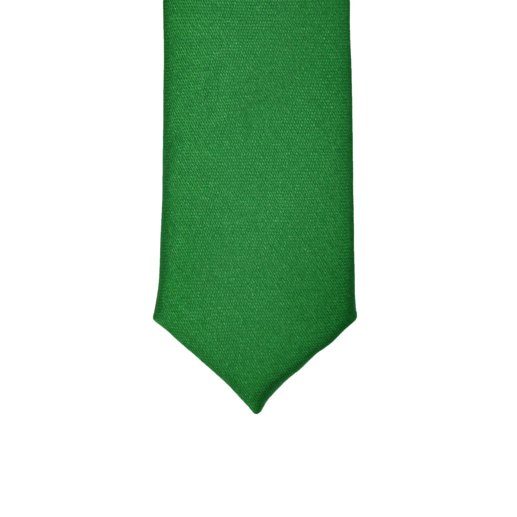 Super Skinny Green Shiny Slim Tie