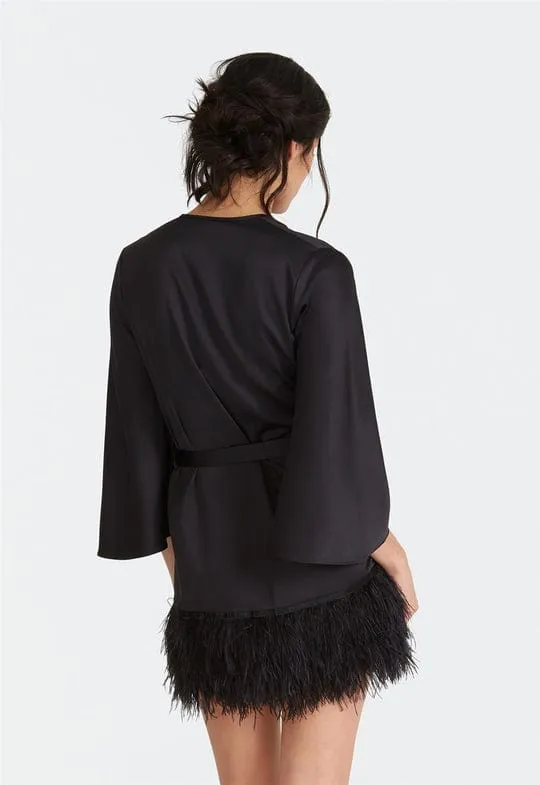 Swan Cover Up - Black