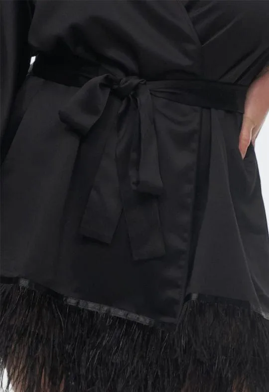Swan Cover Up - Black