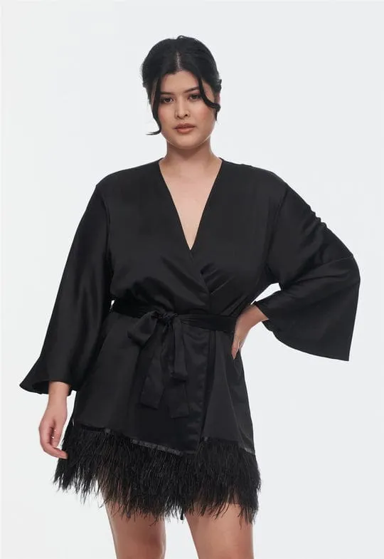 Swan Cover Up - Black