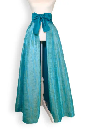 Taffeta Overskirt in Peacock Gator