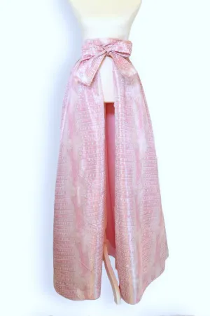 Taffeta Overskirt in Pink Champagne Gator