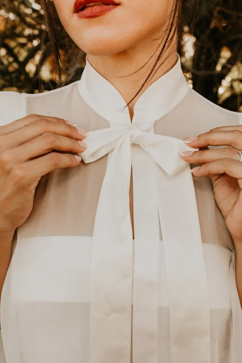 Taylor Silk Sheer Bridal Cape