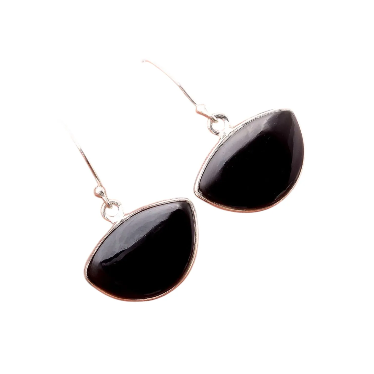 Tektite Solid 925 Sterling Silver Earrings