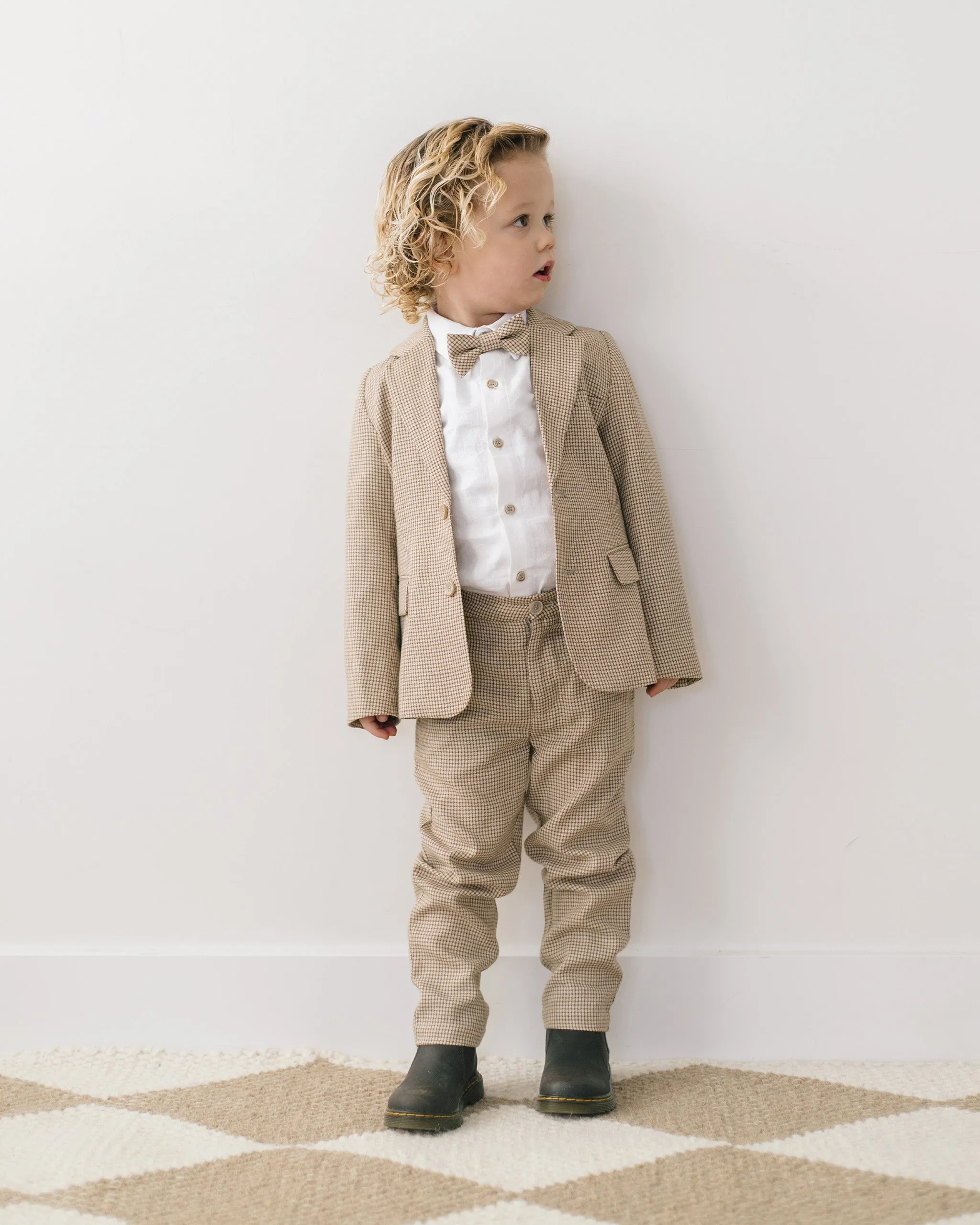 The Bow Tie by Noralee - Golden Houndstooth - KIDS