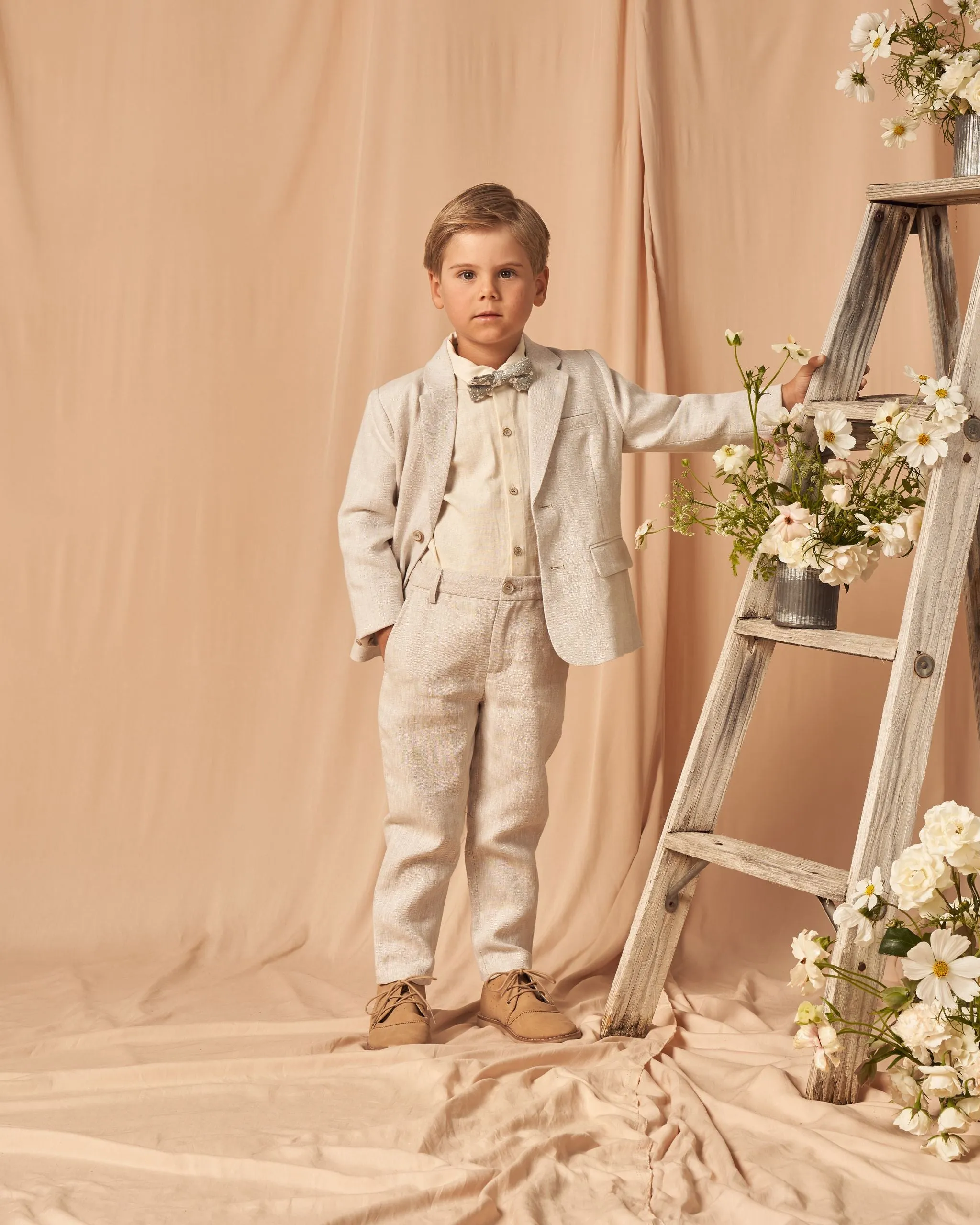 The Bow Tie by Noralee - Sky Floral - KIDS