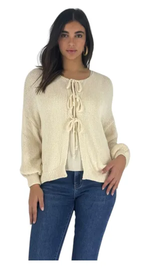 Tia cream cardigan