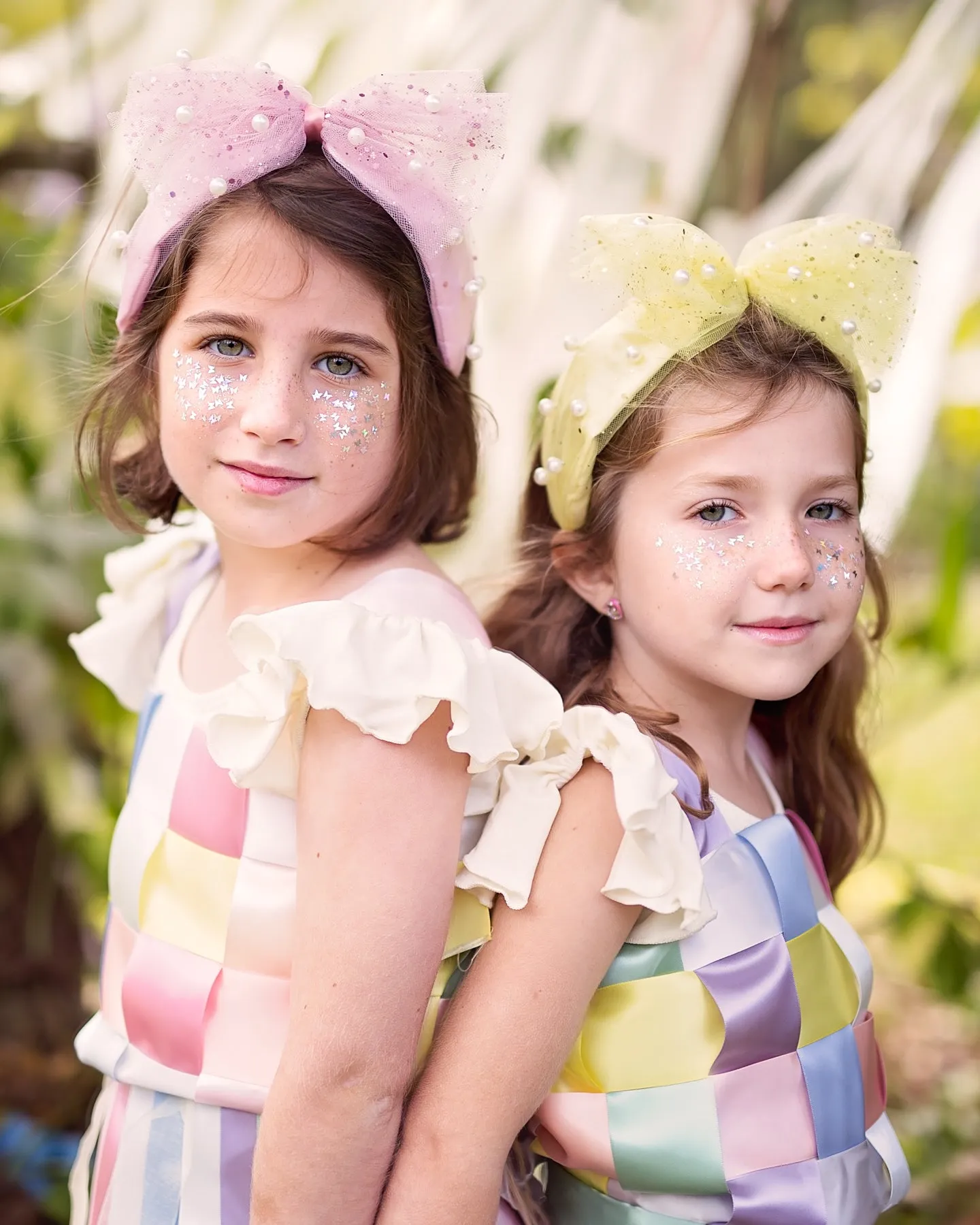 Tulle Pearl Headband - Navy