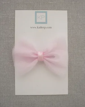Tuxedo Tulle Bow Hair Clip or Shoe Clips - Pink, Blue