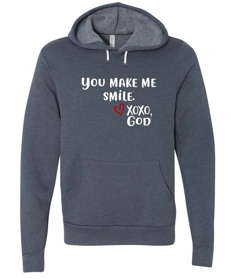 Unisex Hoodie -You make me Smile.