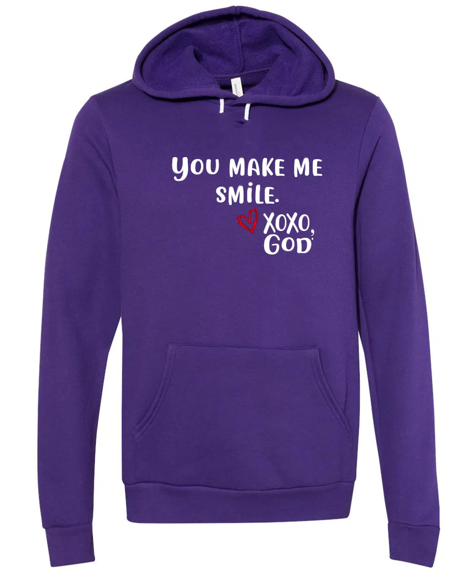 Unisex Hoodie -You make me Smile.