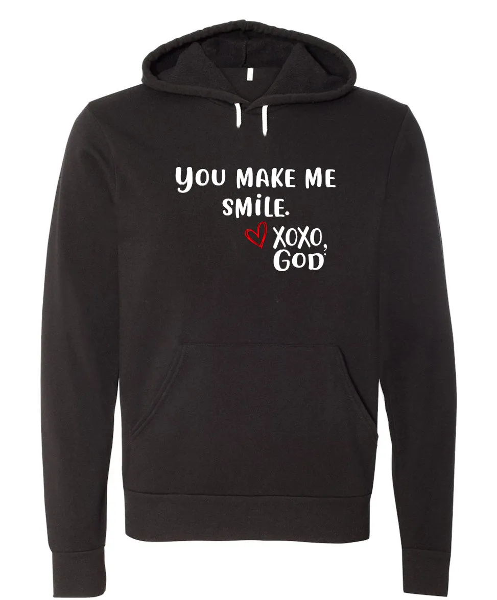 Unisex Hoodie -You make me Smile.