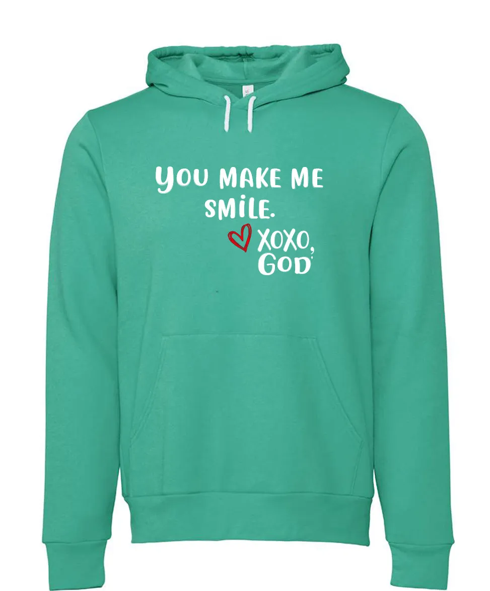 Unisex Hoodie -You make me Smile.