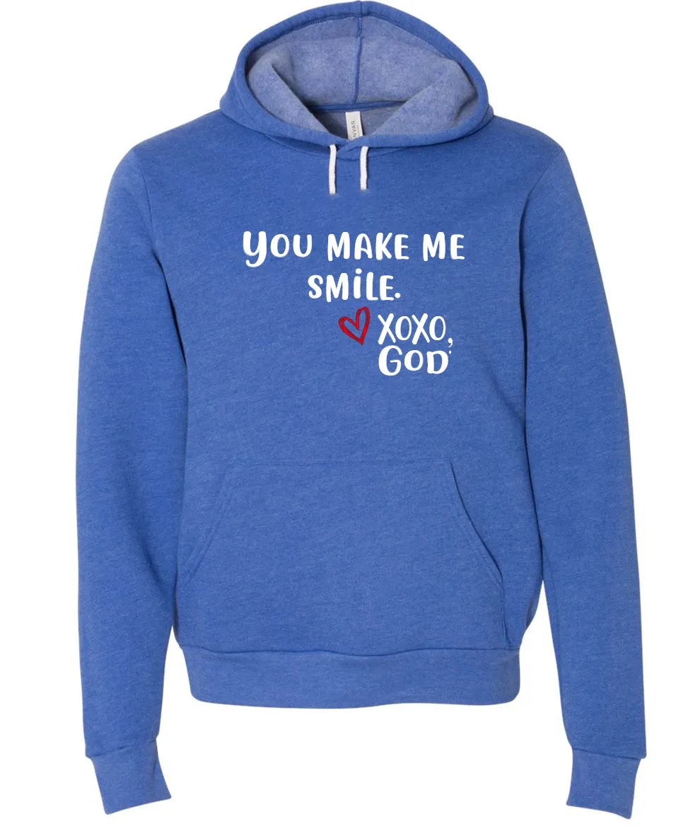 Unisex Hoodie -You make me Smile.