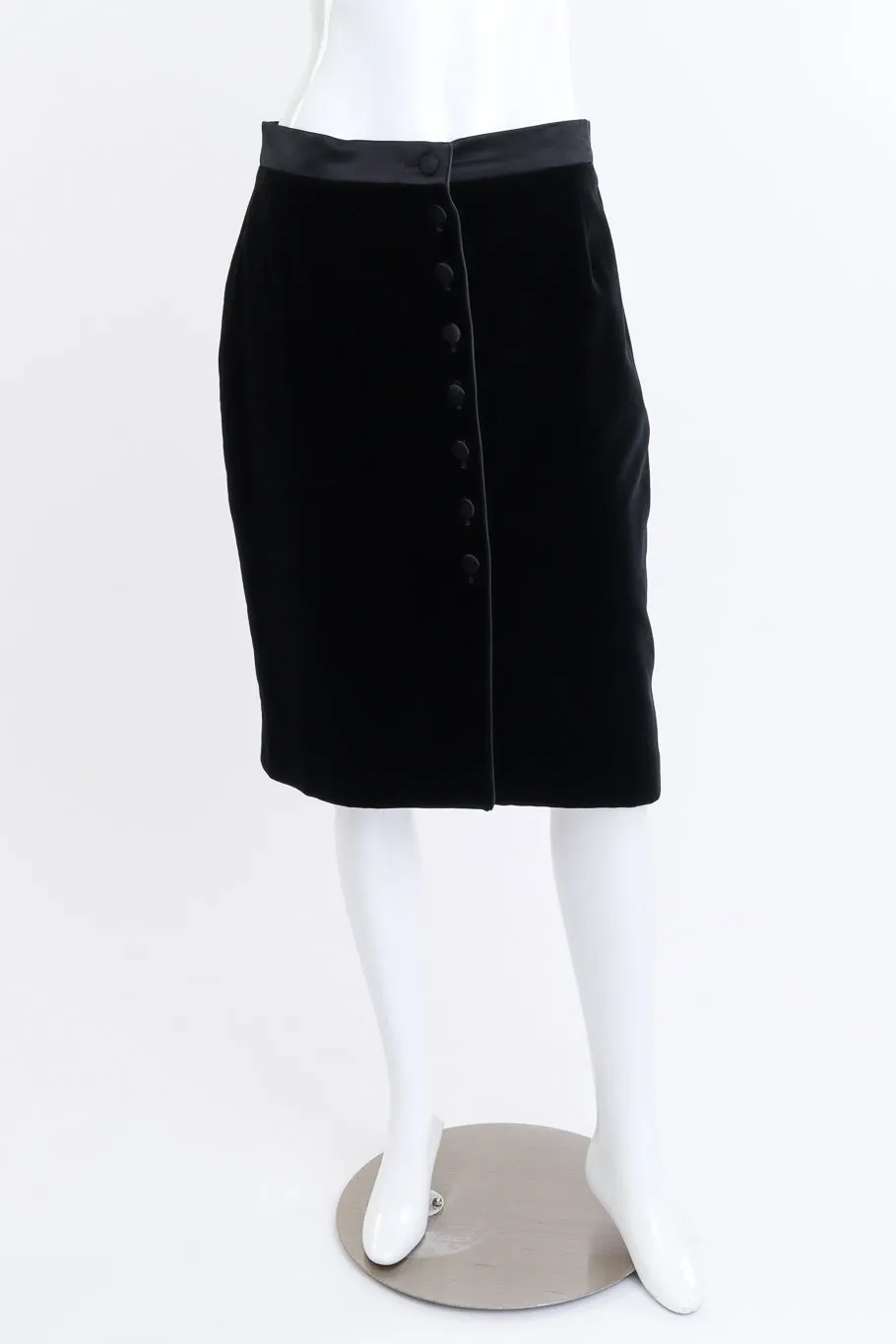 Velvet Pencil Skirt
