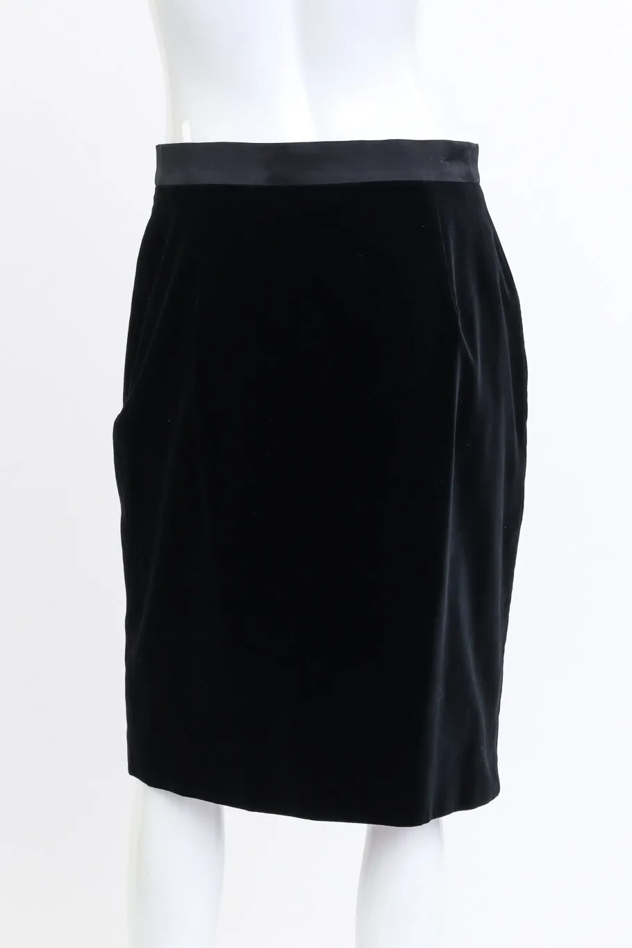 Velvet Pencil Skirt