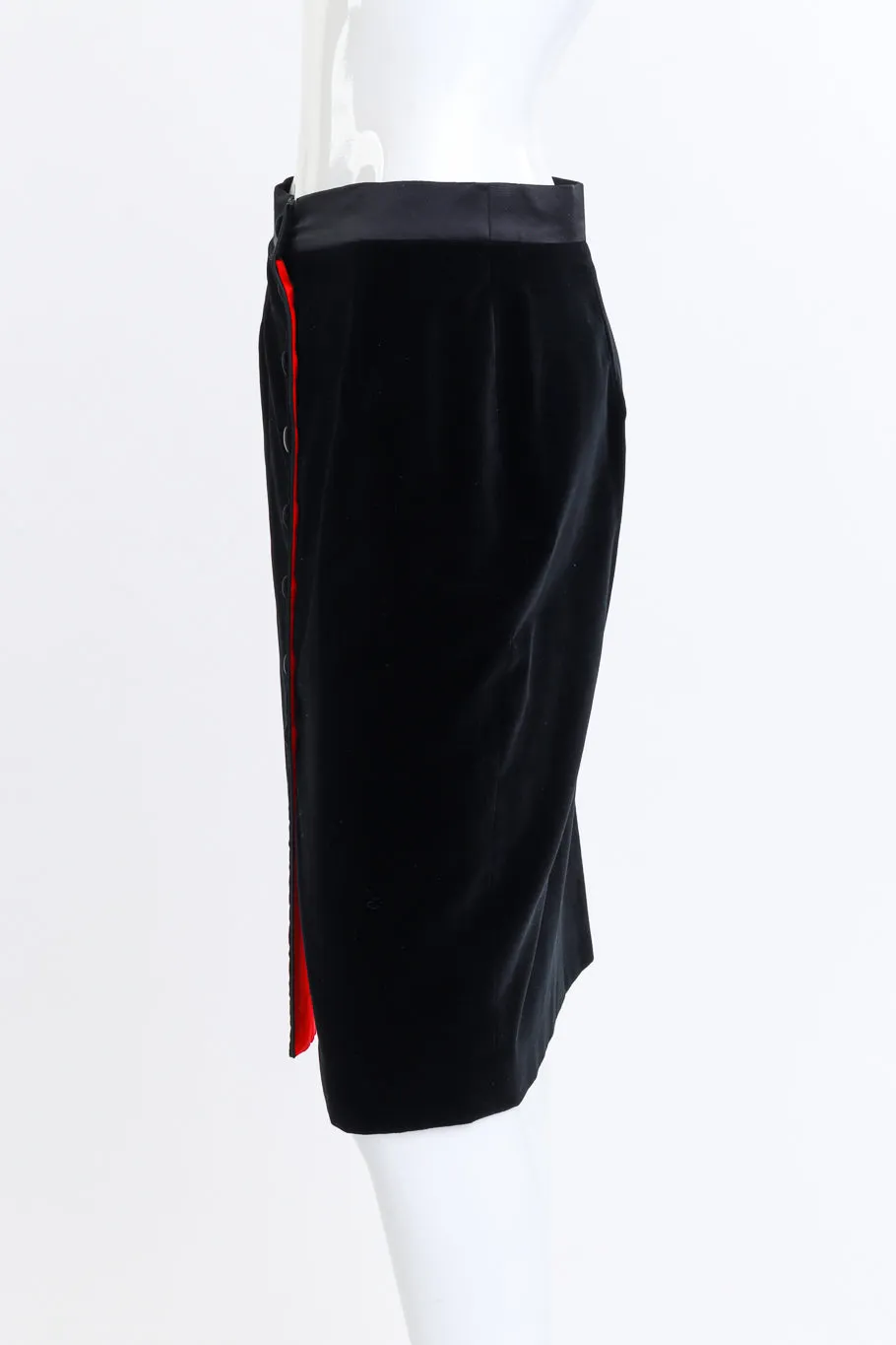 Velvet Pencil Skirt