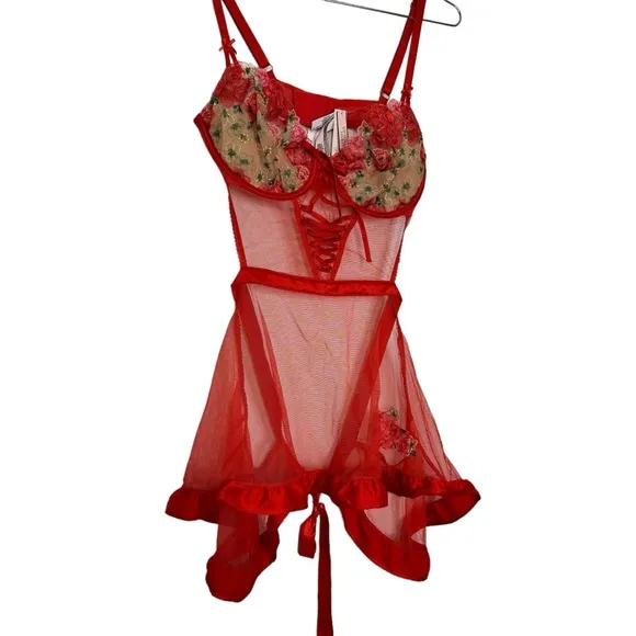 Victoria's Secret Very Sexy Wicked Unlined Floral Apron