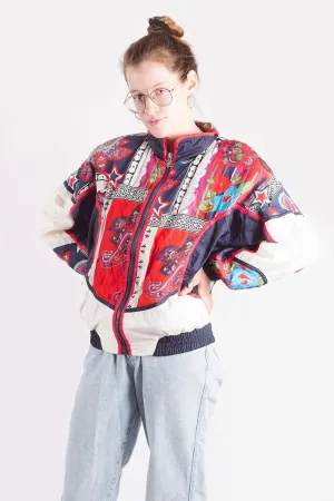 Vintage 90's Red Abstract Windbreaker