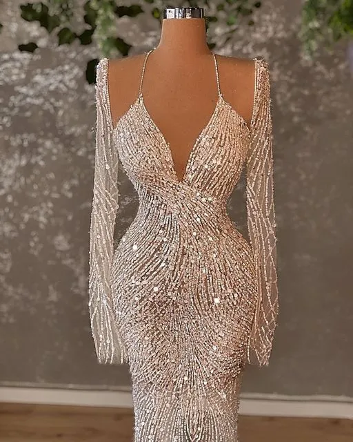 Wedding Dress With Wrap Long Sleeves Bridal Gowns