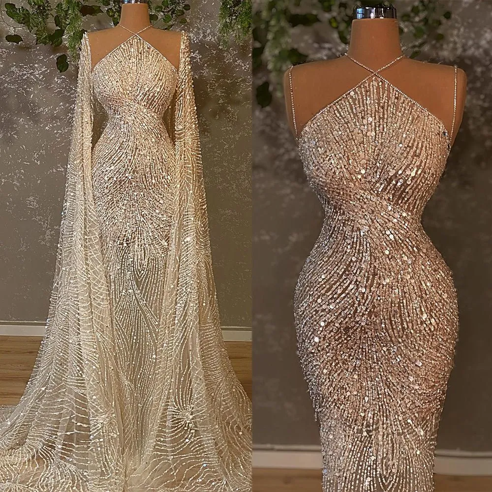 Wedding Dress With Wrap Long Sleeves Bridal Gowns
