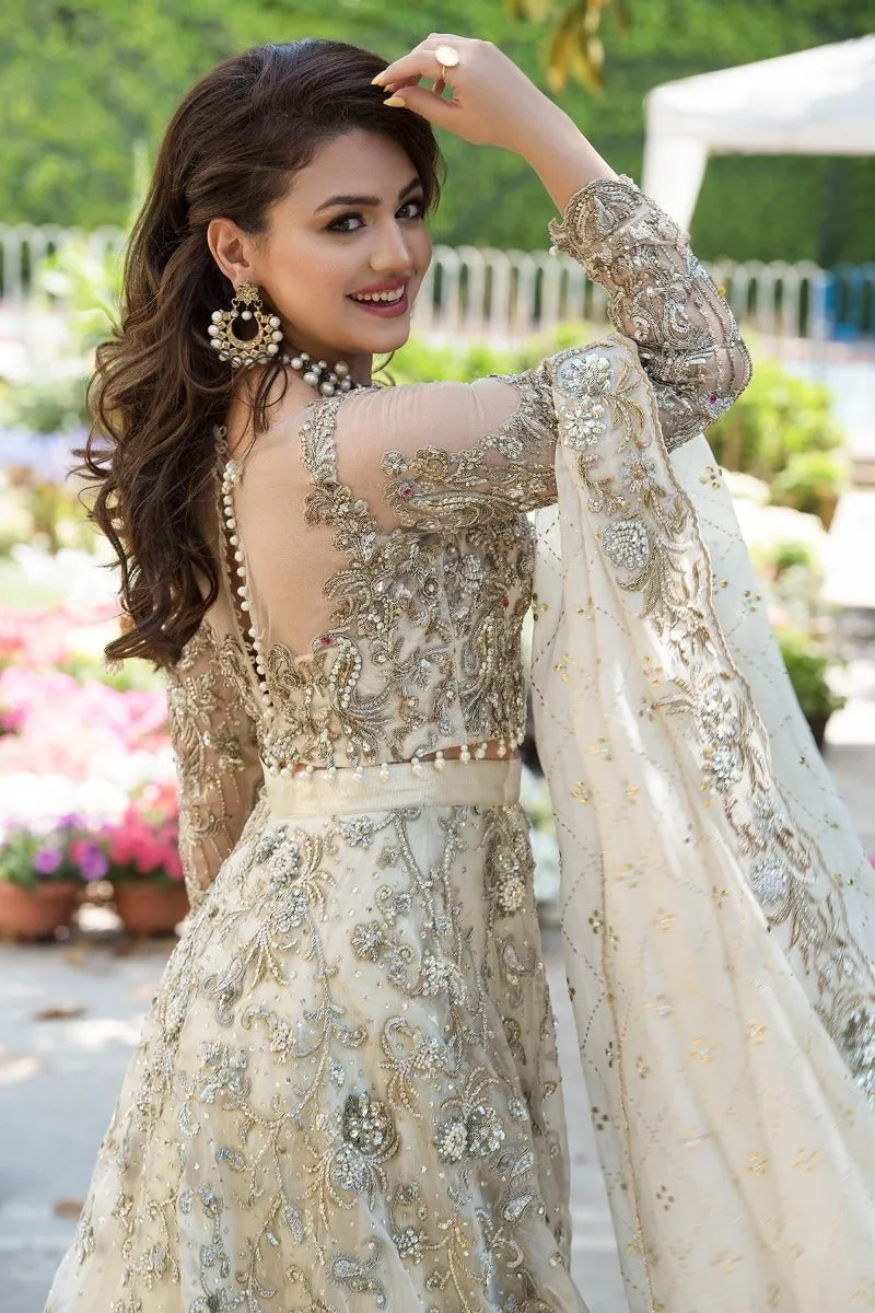White Bridal Maxi Frock for Wedding #C2098