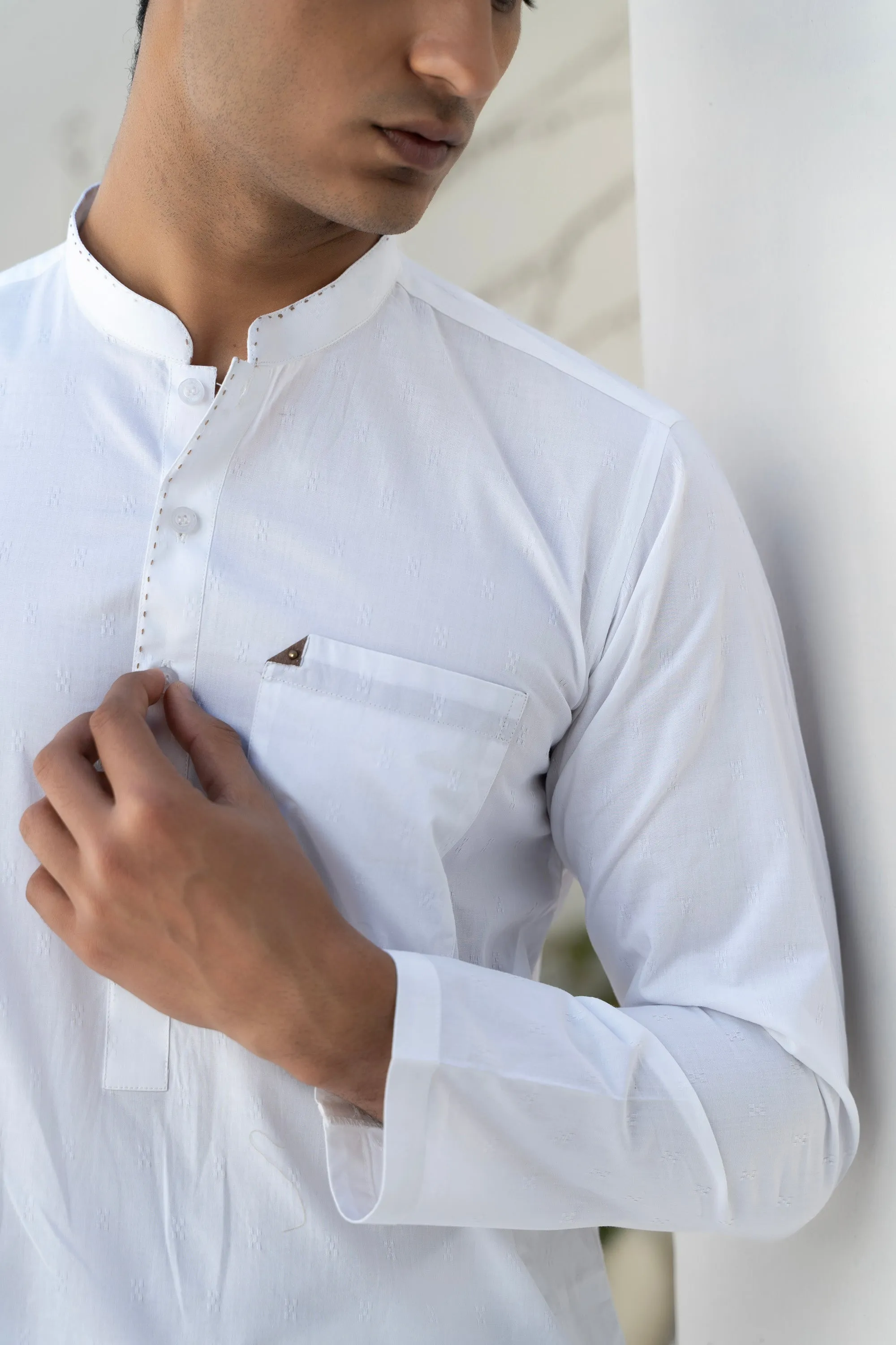White Gents' Kurta