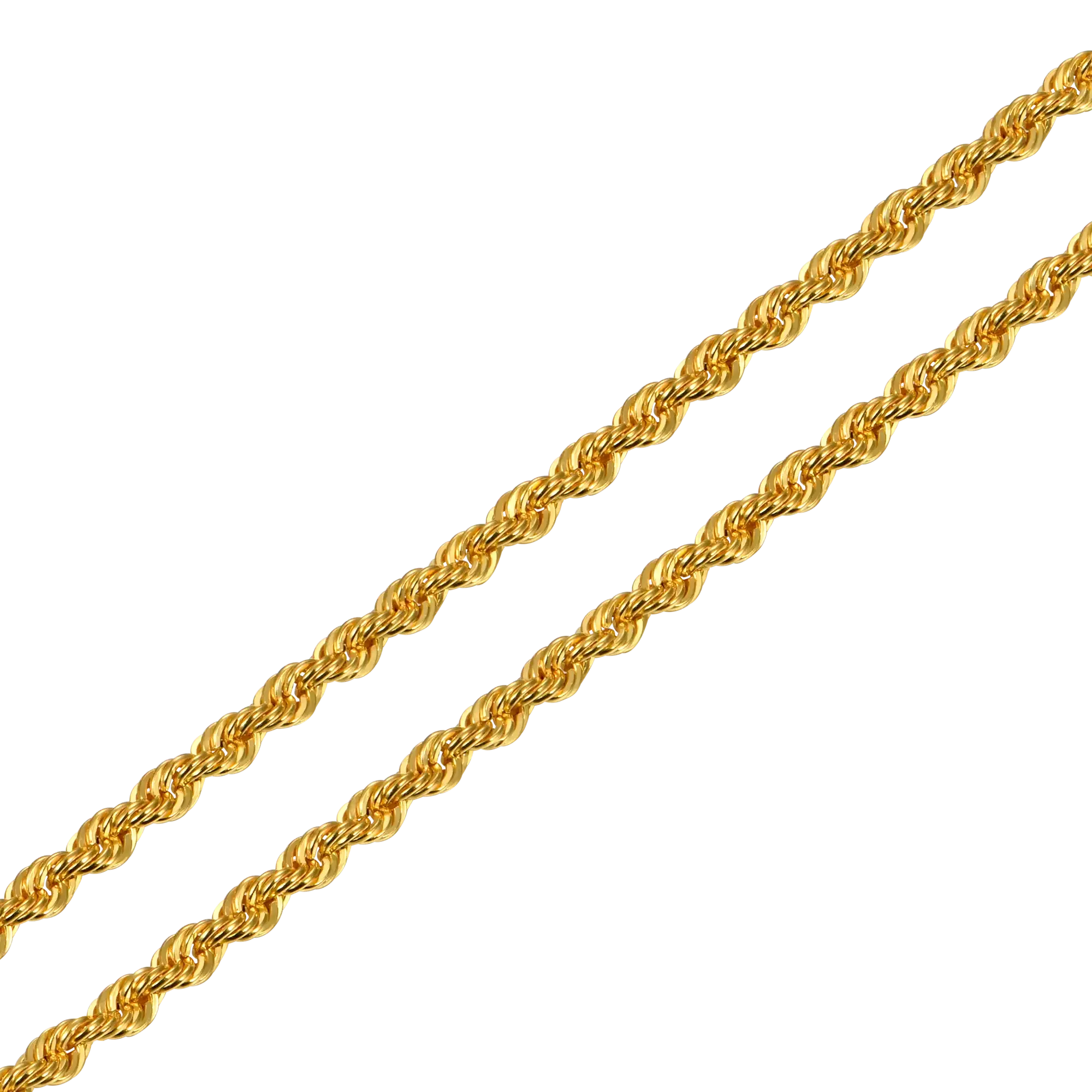 Women's 18K Solid Gold Rope Chain