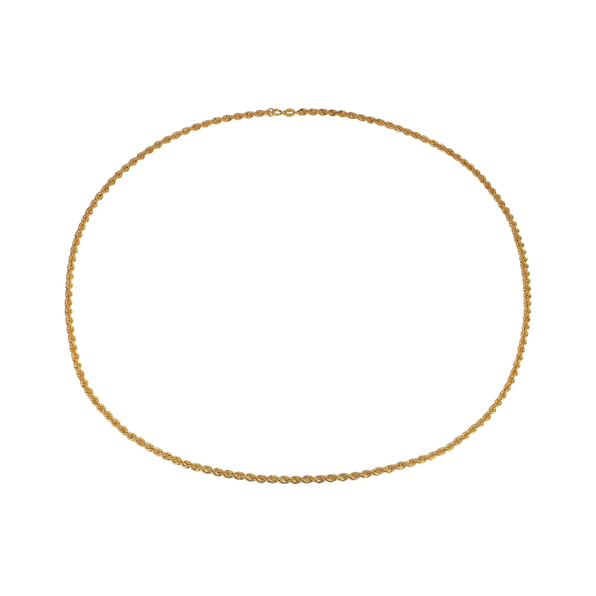 Women's 18K Solid Gold Rope Chain