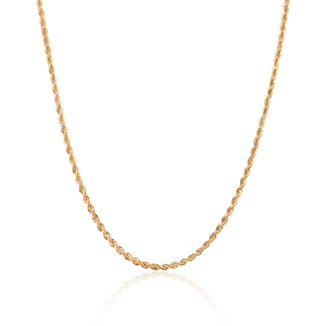 Women's 18K Solid Gold Rope Chain