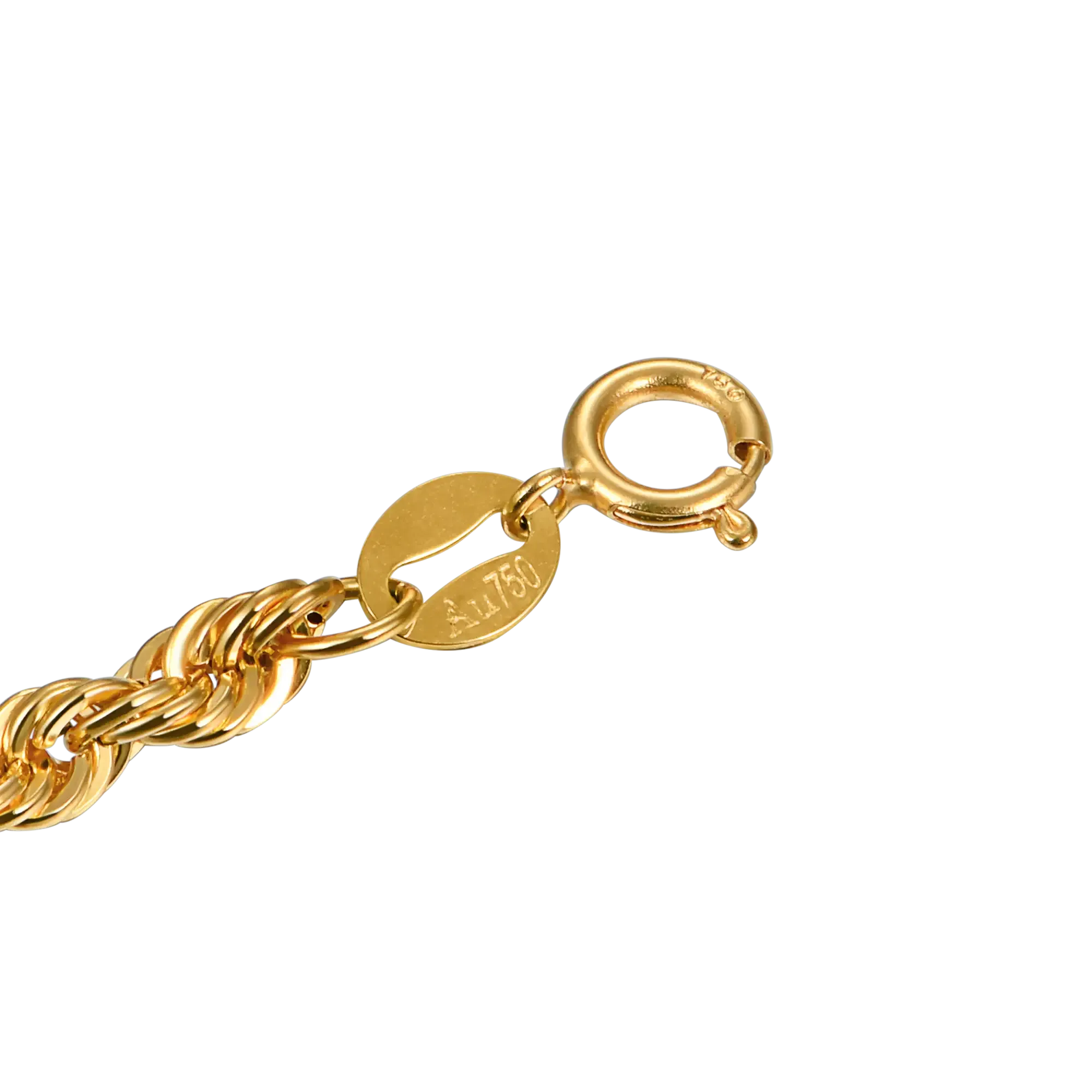 Women's 18K Solid Gold Rope Chain