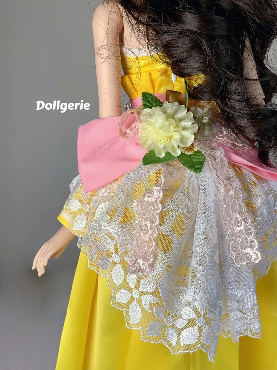 Yellow Tulip Wedding Dress for SmartDoll
