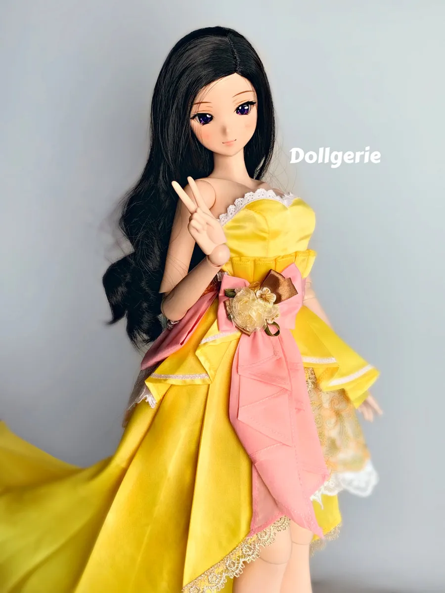 Yellow Tulip Wedding Dress for SmartDoll