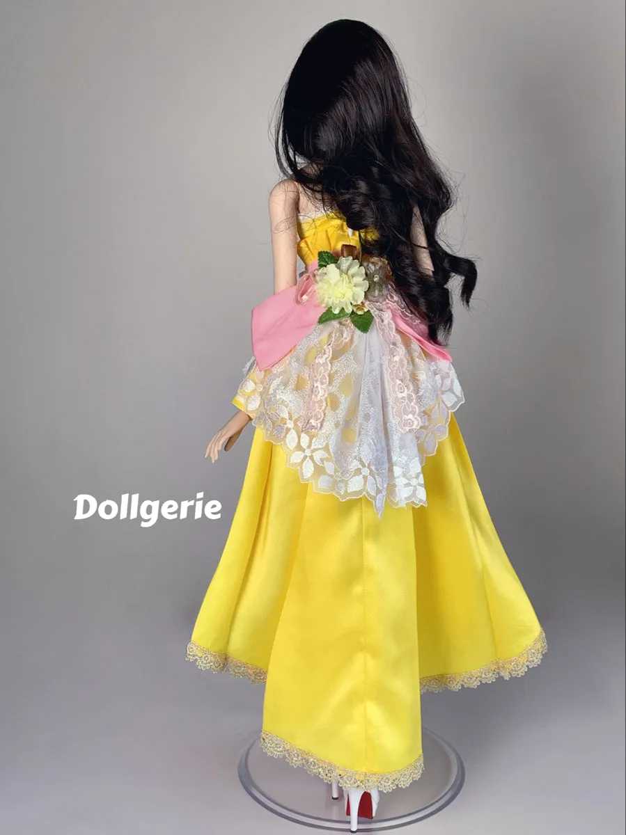 Yellow Tulip Wedding Dress for SmartDoll